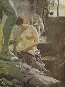 Anders Zorn i wikstoms atelje oil painting reproduction
